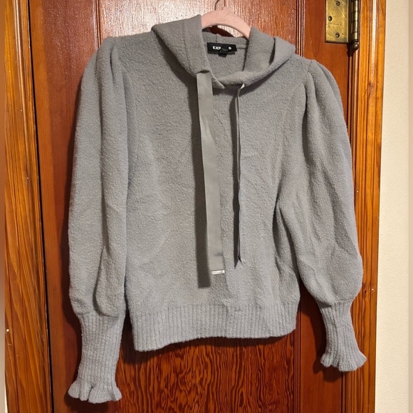 Express Tops - EXPRESS Gray Women's Soft Hooded Sweater Size Extra Small